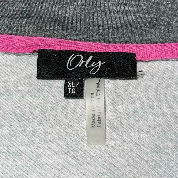 Orly Fleece Jacket Full Zip Asymmetric Sweatshirt Studded - Picture 12 of 14
